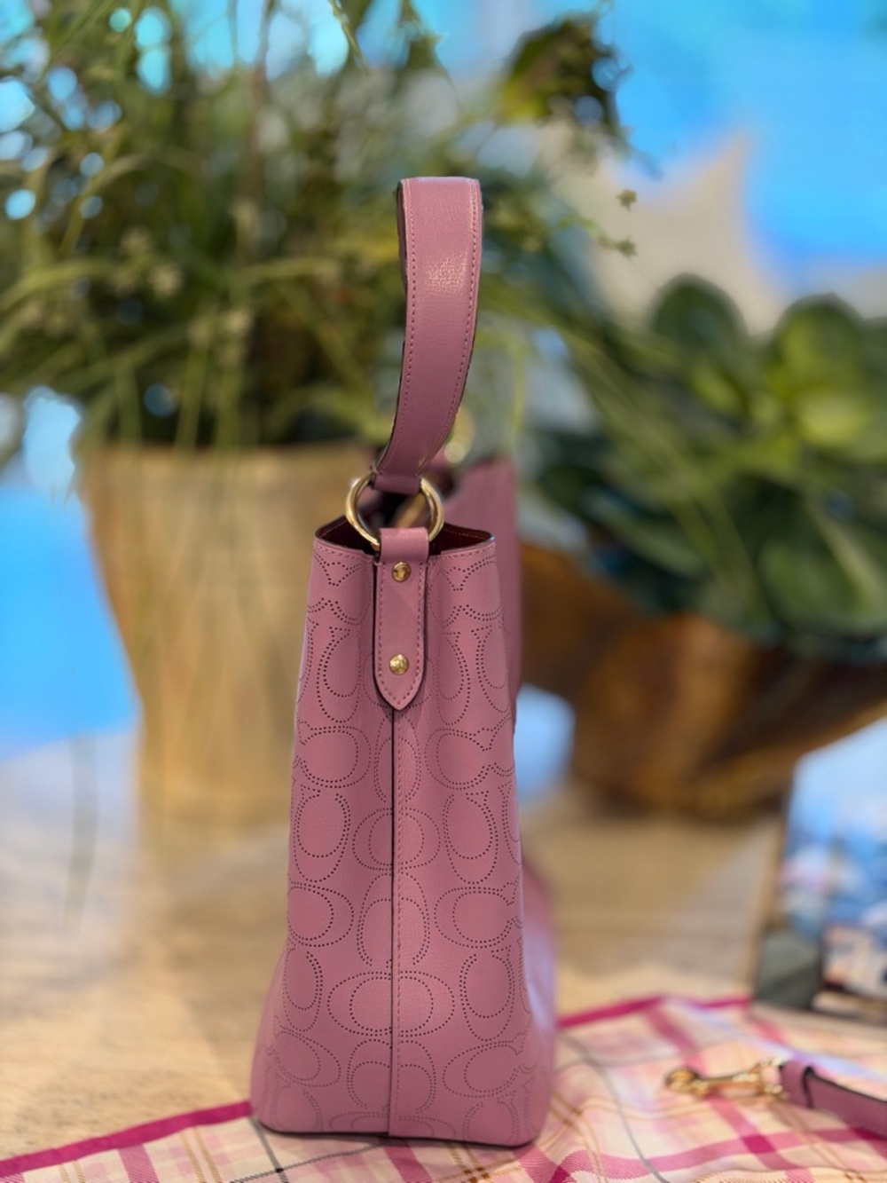 Coach Leather Town Bucket Bag - Picture 3 of 7